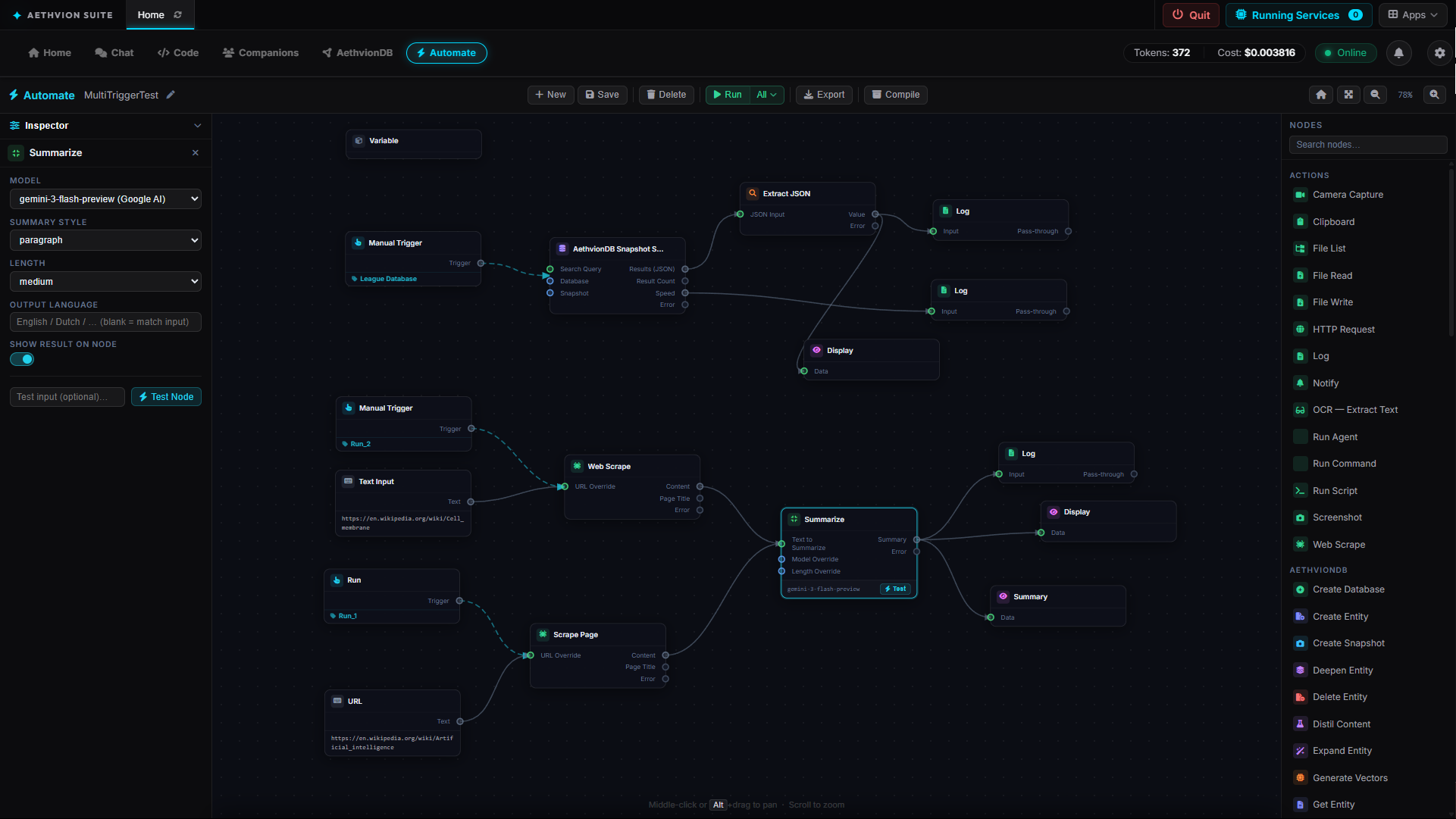 Aethvion Suite Automate